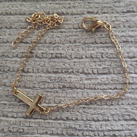 Gold Chain Love Jesus Bracelets For Women Charm Cr - Picture 6 of 6